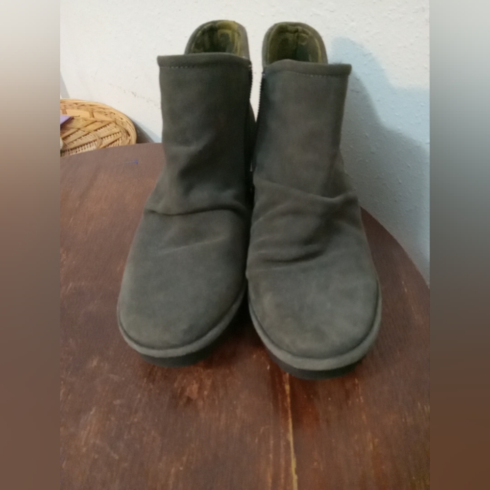 Women's Fly London Suede Ankle Boot Waco Diesel Grey EU38 US 7